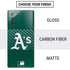 MLB Oakland Athletics - Solid Distressed Galaxy Note20 5G Skin